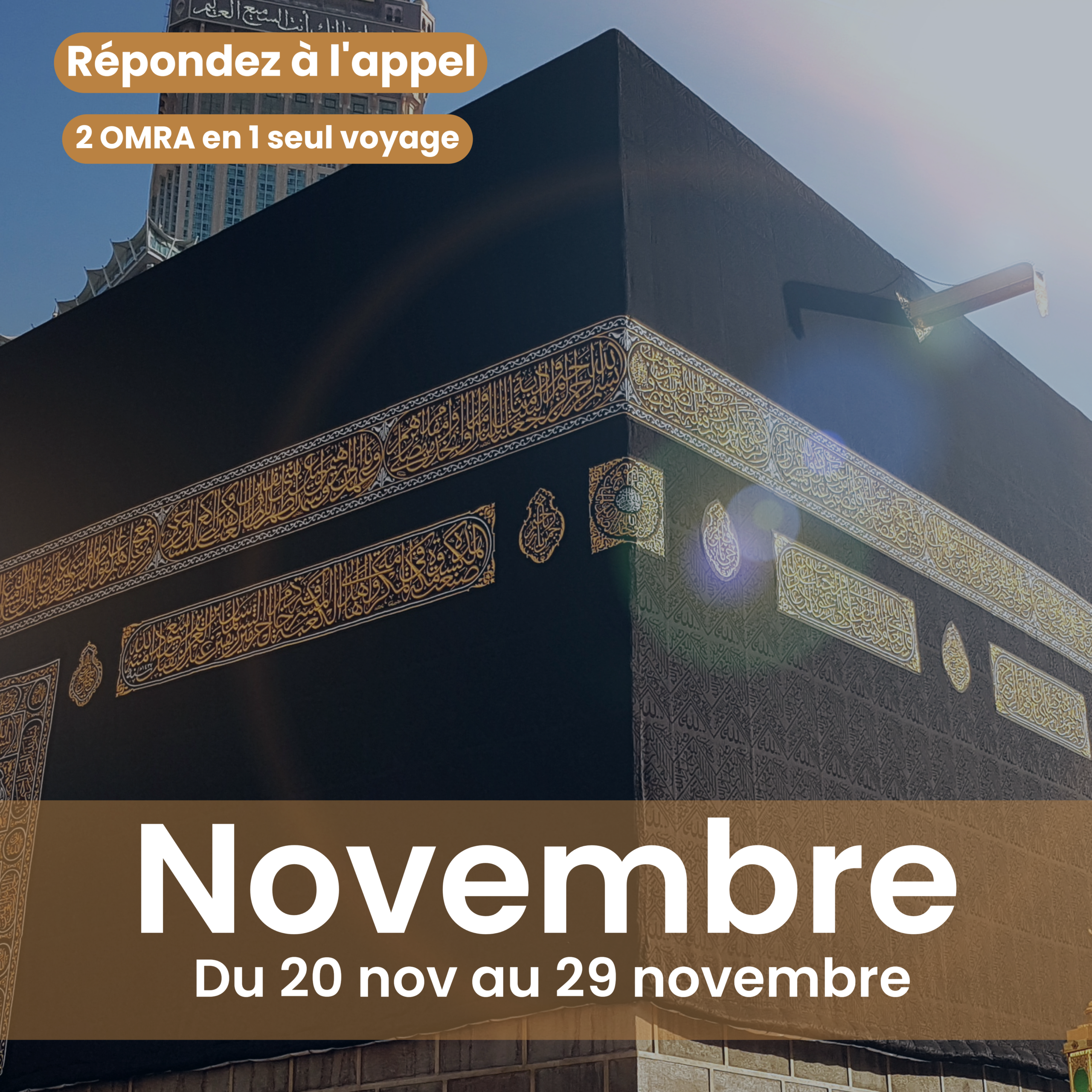 OMRA - AOUT -  GOOD SAFAR - GOODSAFAR - OMRA SAINT DENIS